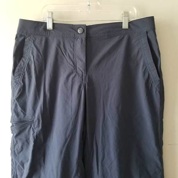 Ll Bean Cropped Water Repellent Comfort Trail Pants Navy Blue 6 - Picture 2 of 13